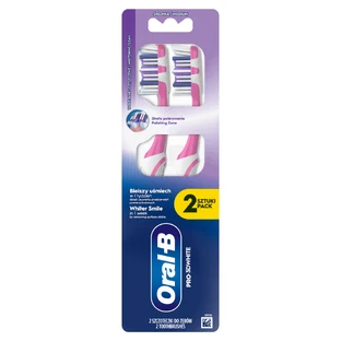 Oral-B Pro-3D White, зубная щетка, средняя, 2 шт.
