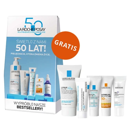 Набір La Roche-Posay Cicaplast Baume B5+, заспокійливий відновлювальний лосьйон, 2 по 100 мл + міні-коробка з продуктами безкоштовно: ціни та характеристики