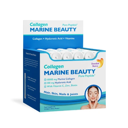 Шведский коллаген Nutra Marine Collagen Beauty Pure Peptide Shots 10000 мг, ягодный вкус, 30 шт.: цены и характеристики