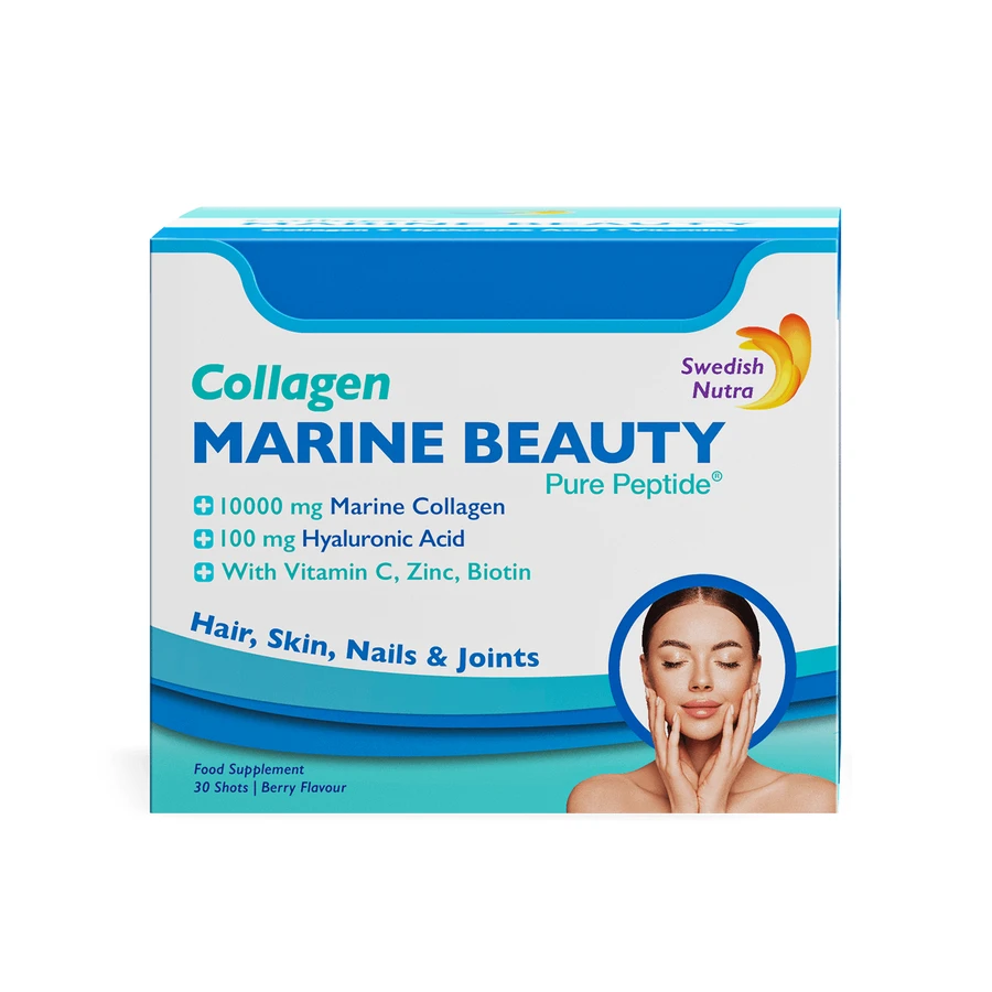 Шведский коллаген Nutra Marine Collagen Beauty Pure Peptide Shots 10000 мг, ягодный вкус, 30 шт.: цены и характеристики