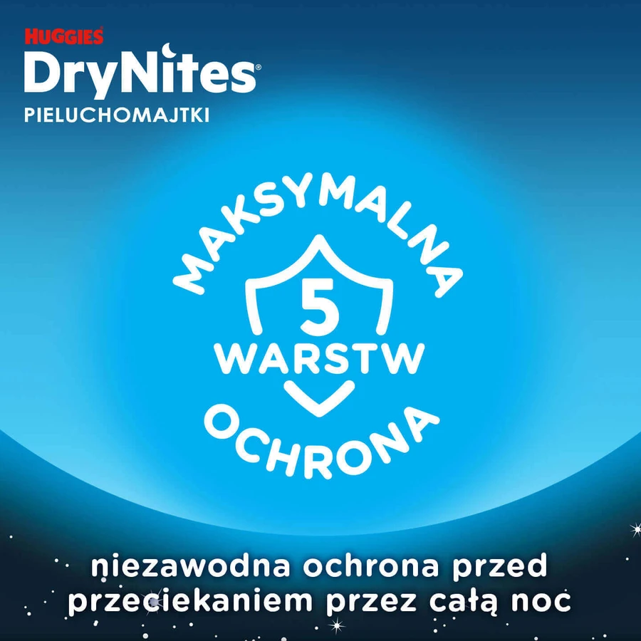 Huggies DryNites, нічні труси для хлопчиків, 8 -13 років, 30-48 кг, 9 штук: ціни та характеристики