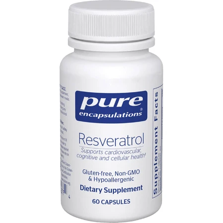 Ресвератрол Pure Encapsulations замедляет процессы старения и поддерживает сердечно-сосудистую систему капсулы флакон 60 шт: цены и характеристики