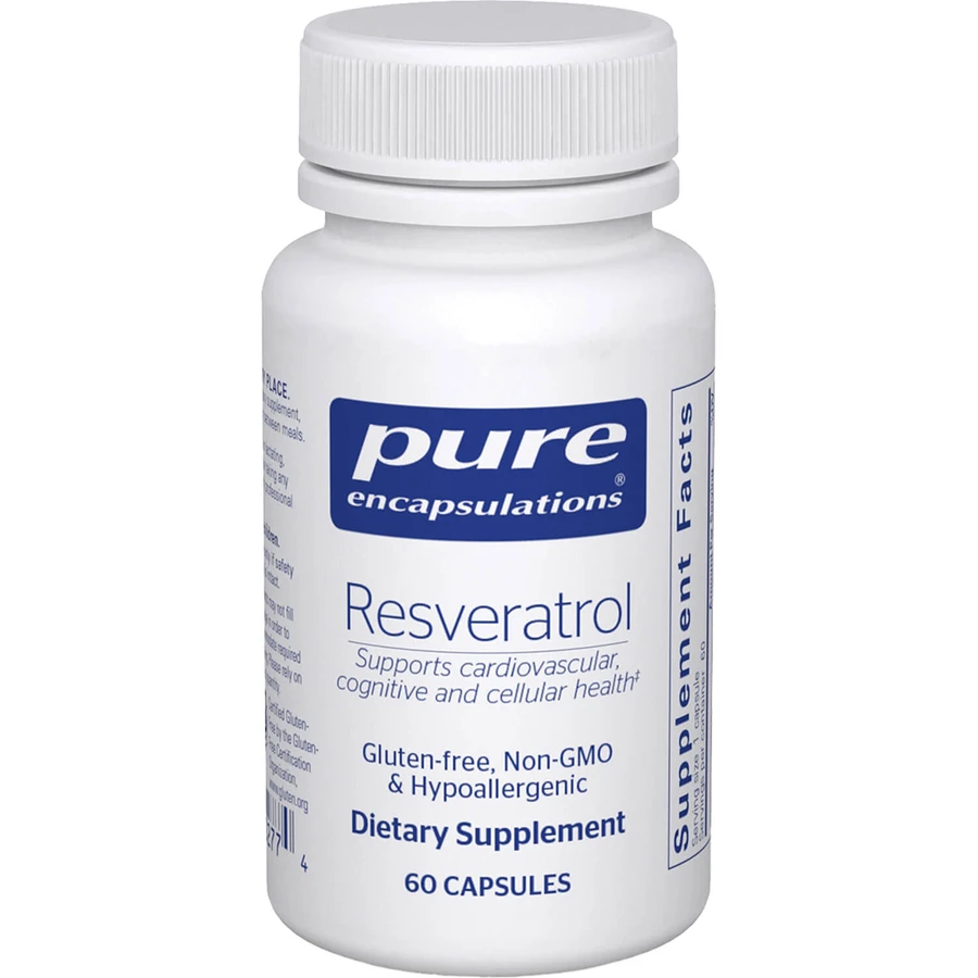 Ресвератрол Pure Encapsulations замедляет процессы старения и поддерживает сердечно-сосудистую систему капсулы флакон 60 шт: цены и характеристики