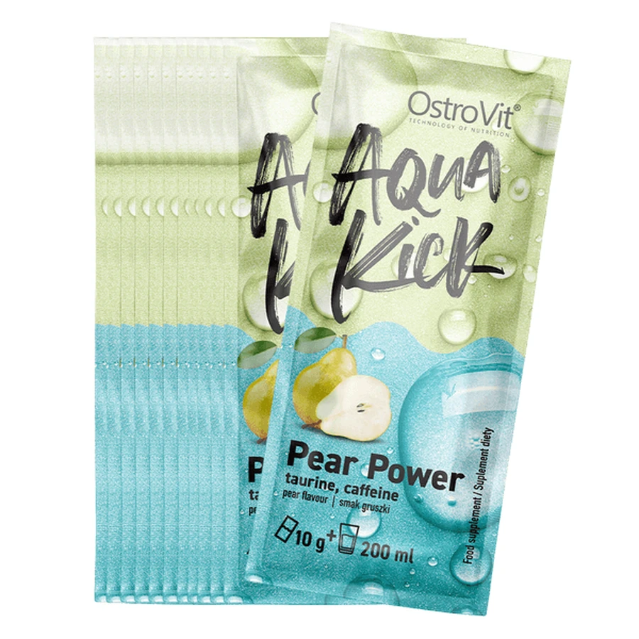 OstroVit Aqua Kick Pear Power, порошок, зі смаком груші, 24 х 10 г: ціни та характеристики