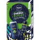 Набір Nivea Men Energy Boost, антиперспірант-спрей, 150 мл + гель для душу 3-в-1, 250 мл