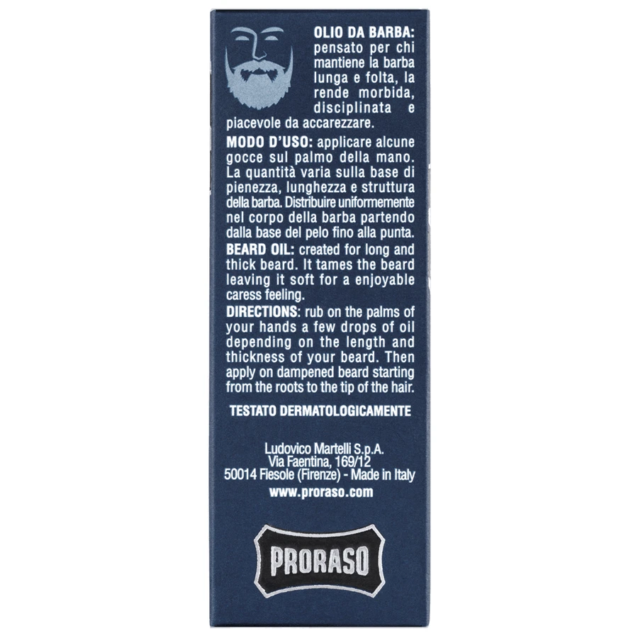 Proraso Blue, масло для бороды, лазурный лайм, 30 мл: цены и характеристики