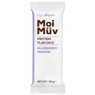GymBeam MoiMuv Flapjack, протеїновий батончик, чорничний кекс, 90 г