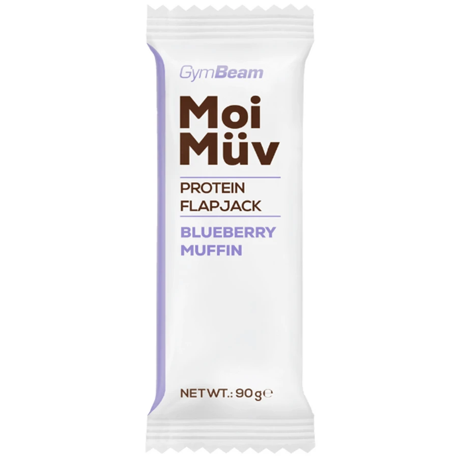 GymBeam MoiMuv Flapjack, протеиновый батончик, черничный кекс, 90 г: цены и характеристики