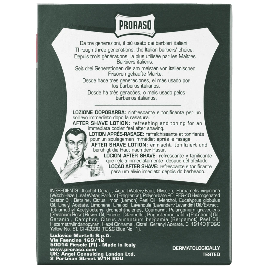 Proraso Освіжаючий лосьйон після гоління, евкаліпт, 100 мл: ціни та характеристики