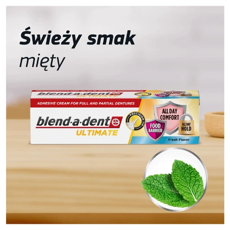 Blend-a-dent Ultimate Fresh, Адгезивний крем для зубних протезів, 40 мл: ціни та характеристики
