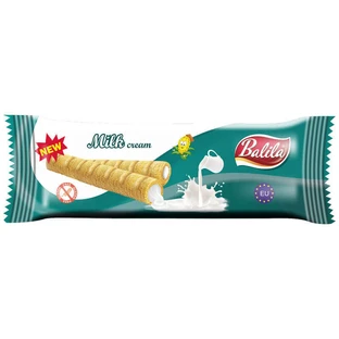 Кукурузные трубочки Balila с молочным кремом, без глютена, 18 г