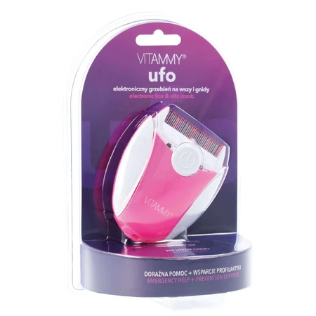 Vitammy Ufo, электронный гребень от вшей и гнид, розовый, 1 штука: цены и характеристики
