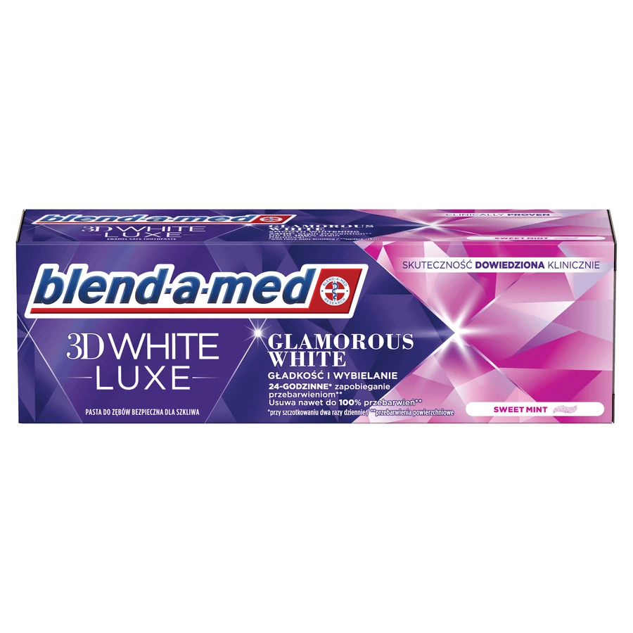 Blend-a-med 3D White Luxe, зубна паста, Гламурний білий, 75 мл: ціни та характеристики