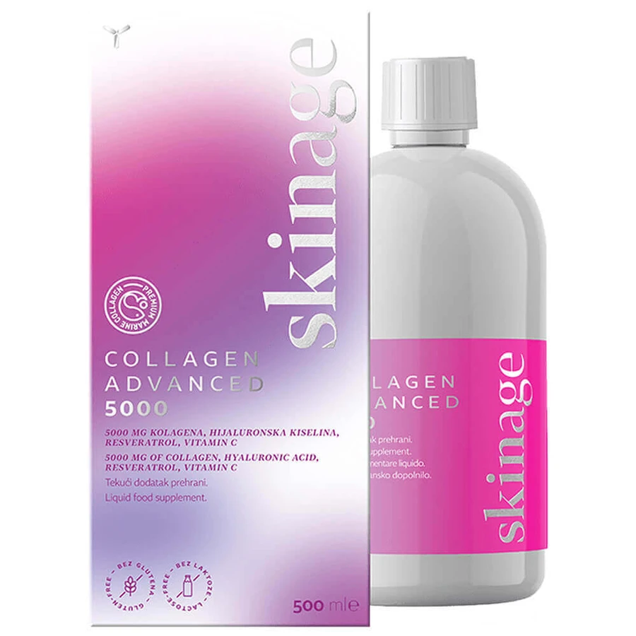 Yasenka Skinage Collagen Advanced 5000, со вкусом апельсина, 500 мл: цены и характеристики