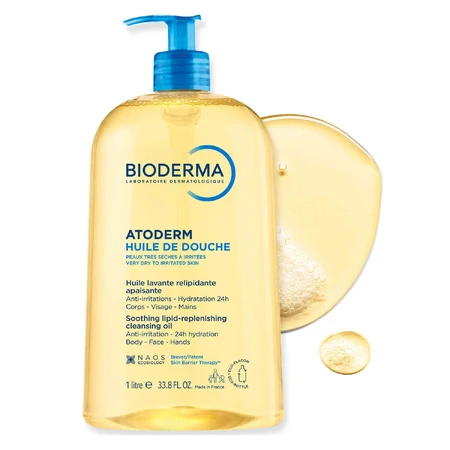 Масло для душа Bioderma Atoderm Soothing Lipid-Replenishing Cleansing Oil, с рождения, 1 л: цены и характеристики