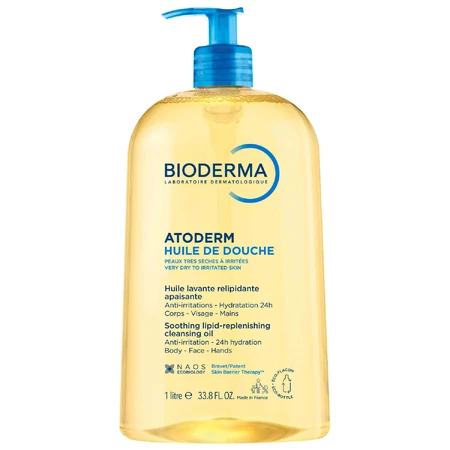 Масло для душа Bioderma Atoderm Soothing Lipid-Replenishing Cleansing Oil, с рождения, 1 л: цены и характеристики