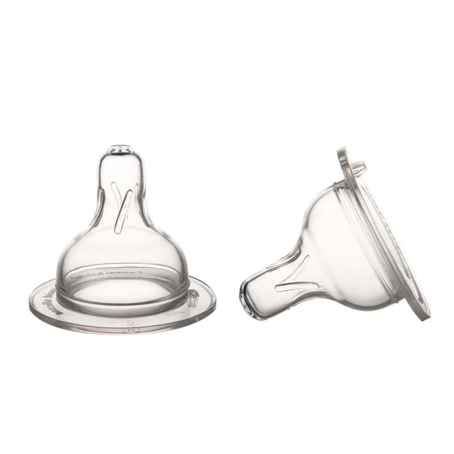 Canpol Babies Easystart, силиконовая соска для бутылочек с широким горлышком, бесплатная, 3-6 месяцев, 2 штуки: цены и характеристики
