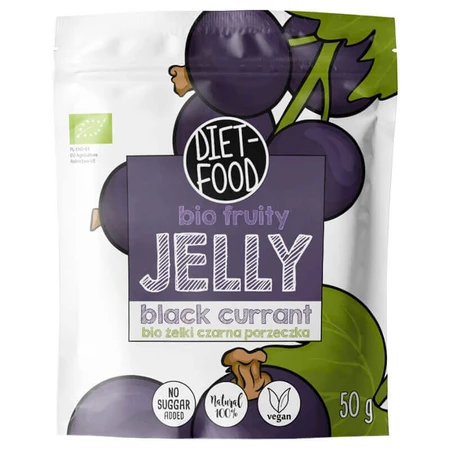 Diet-Food Jelly, фруктовое желе, черная смородина, Bio, 50 г: цены и характеристики