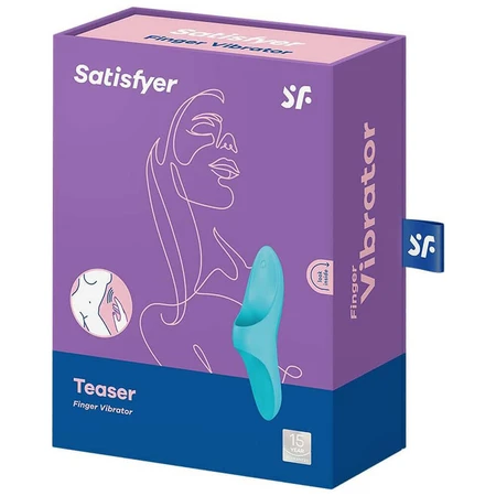 Вібратор для пальців Satisfyer Teaser, синій, 1 шт.: ціни та характеристики