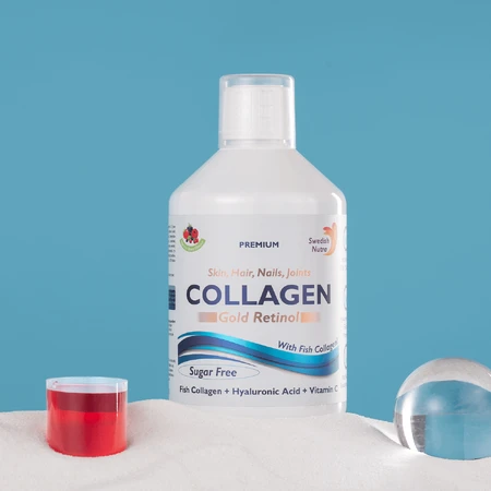 Swedish Nutra Marine Collagen Gold Retinol 12500 мг, ягодный вкус, 500 мл: цены и характеристики