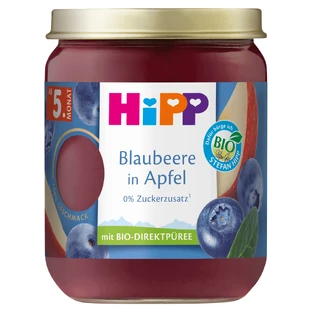 HiPP Fruce Bio, яблоки с ягодами, после 5 месяцев, 160 г