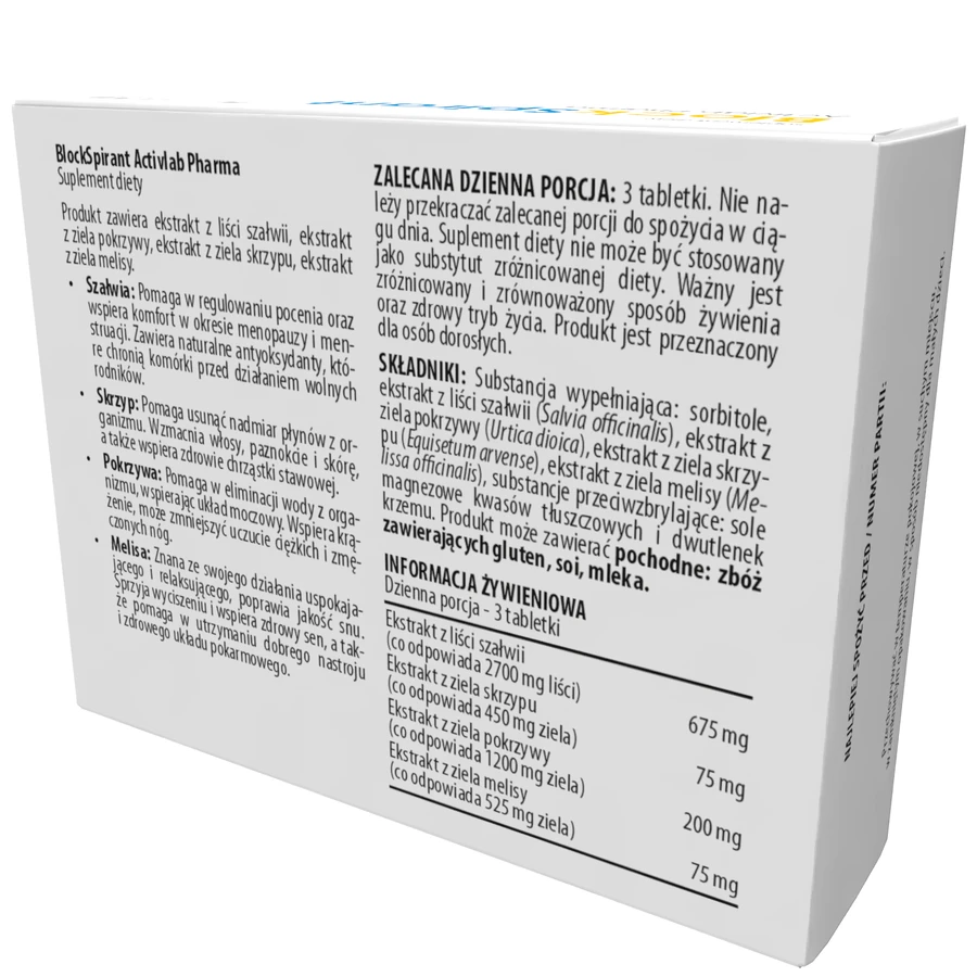 Activlab Pharma BlockSpirant, 30 таблеток: ціни та характеристики