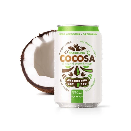 Diet-Food Cocosa Sparkling Coconut Water, газированная кокосовая вода, 330 мл: цены и характеристики