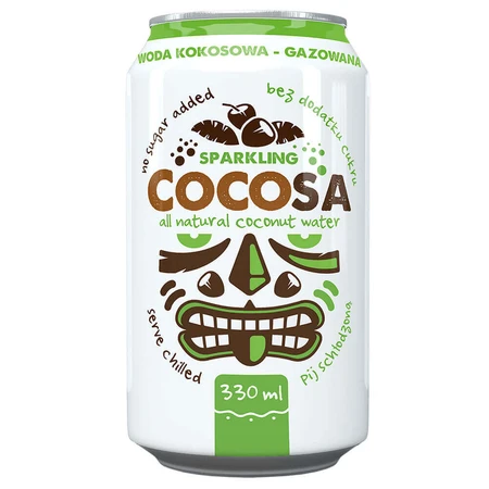 Diet-Food Cocosa Sparkling Coconut Water, газированная кокосовая вода, 330 мл: цены и характеристики
