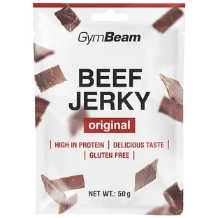GymBeam, сушеный батончик из говядины, 50 г