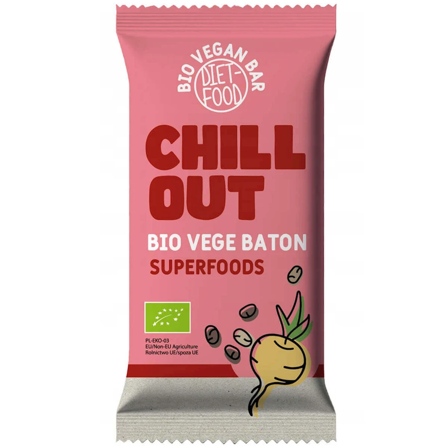 Diet-Food Chill Out, био-батончик, веган, 35 г: цены и характеристики
