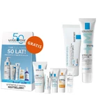 Набір La Roche-Posay Cicaplast Baume B5+, заспокійливий регенеруючий лосьйон, 40 мл + Effaclar DUO+M, зволожуючий крем від акне, 40 мл + міні-коробка з продуктами безкоштовно: ціни та характеристики