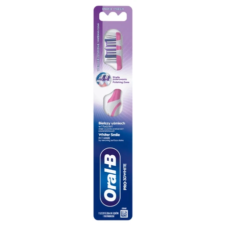 Oral-B Pro-3D White, зубная щетка, средняя, 1 шт.: цены и характеристики