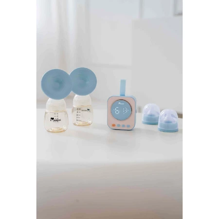 Momini TwinPump, електронний молоковідсмоктувач, подвійний, 4-фазний + LittleCare, безкоштовний інфрачервоний термометр: ціни та характеристики