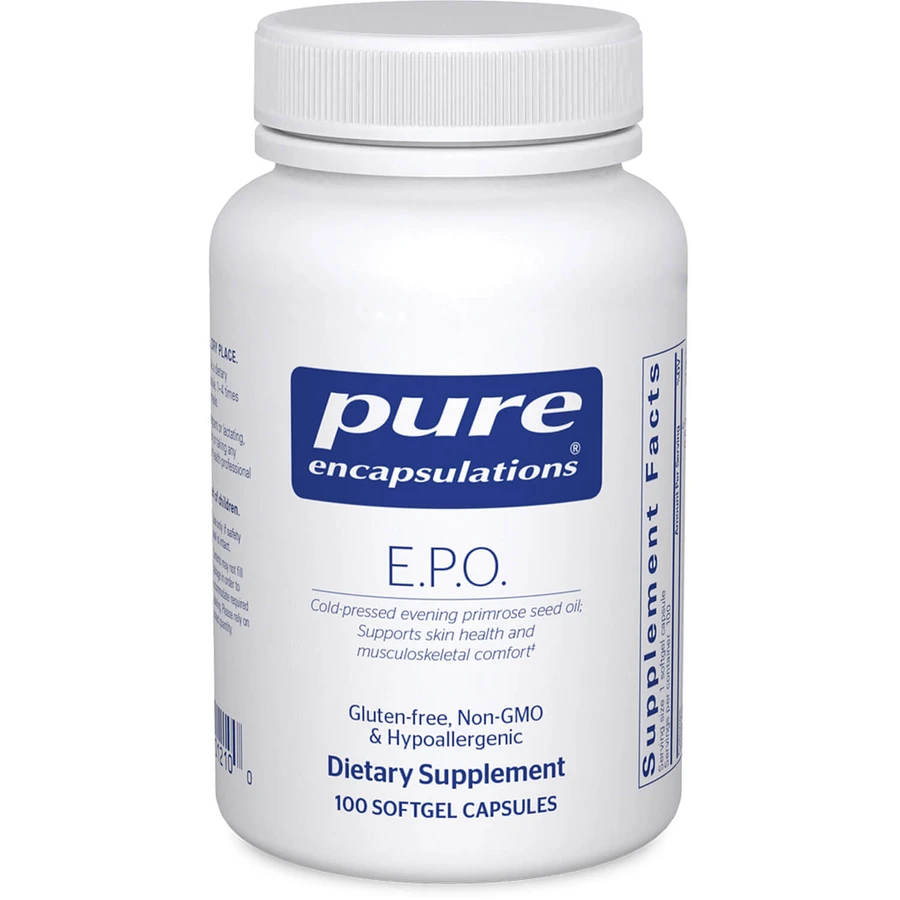 Масло примулы вечерней Pure Encapsulations E.P.O. Evening Primrose Oil 500 мг, капсулы № 100 : цены и характеристики