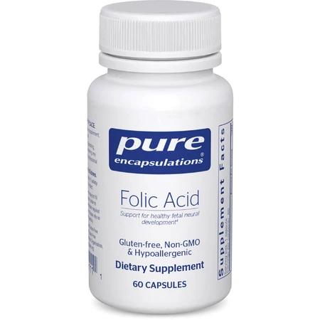 Фолієва кислота Pure Encapsulations Folic Acid 800 мкг капсули №60: ціни та характеристики