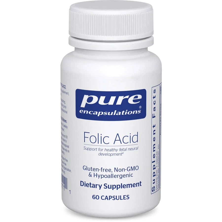 Фолієва кислота Pure Encapsulations Folic Acid 800 мкг капсули №60: ціни та характеристики