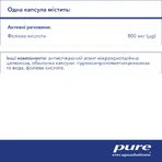 Фолієва кислота Pure Encapsulations Folic Acid 800 мкг капсули №60: ціни та характеристики