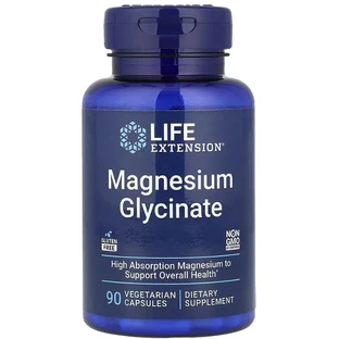 Магній гліцинат Life Extension Magnesium Glycinate 105 мг, 90 вегетаріанських капсул