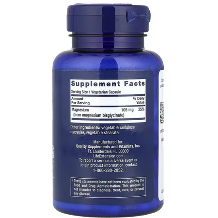 Магній гліцинат Life Extension Magnesium Glycinate 105 мг, 90 вегетаріанських капсул: ціни та характеристики