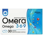 Омега 3-6-9 капсули м'які желатинові додаткове джерело Solution Pharm №30: ціни та характеристики