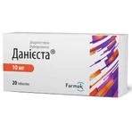 Данієста таблетки, в/плів. обол. по 10 мг №20 (10х2): ціни та характеристики
