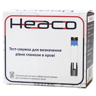 Тест-смужки для глюкометра HEACO Safe AQ 50 шт