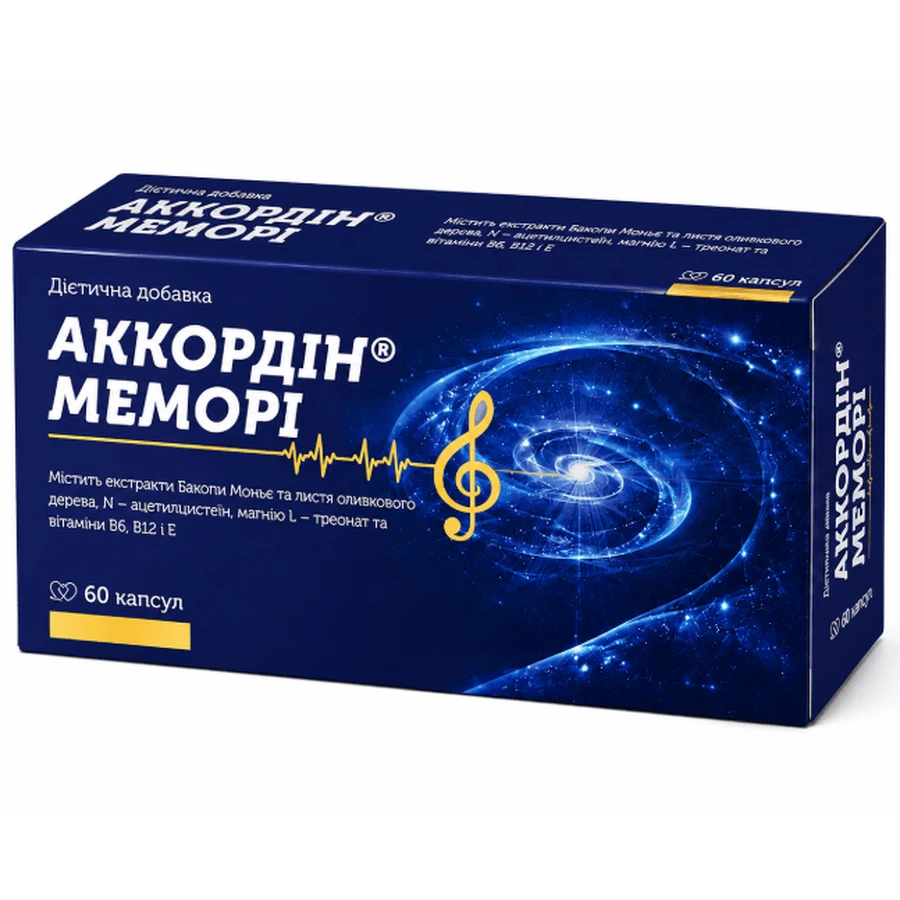 Аккордин Мемори капсулы №60: цены и характеристики