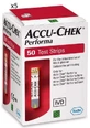 Тест-смужки для вимірювачів Accu-Chek Performa, 5x50 одиниць, Roche