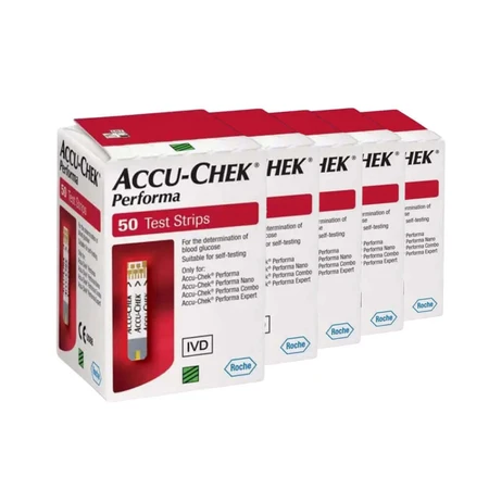 Тест-полоски для счетчика Accu-Chek Performa, 5x50 штук, Roche: цены и характеристики