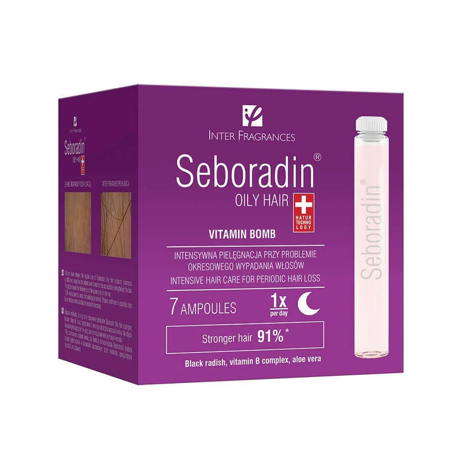 Флакони для жирного волосся Seboradin Oily, 7 шт, Lara: ціни та характеристики