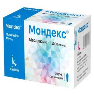 Мондекс супозиторії (свічки) по 1000 мг №30