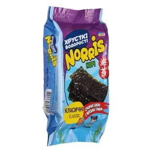 Чипсы из водорослей Norris Нори классические, 4,5 г