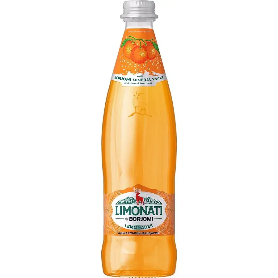 Лимонад Borjomi Limonati Аджарский мандарин сильногазированный 0.5 л: цены и характеристики