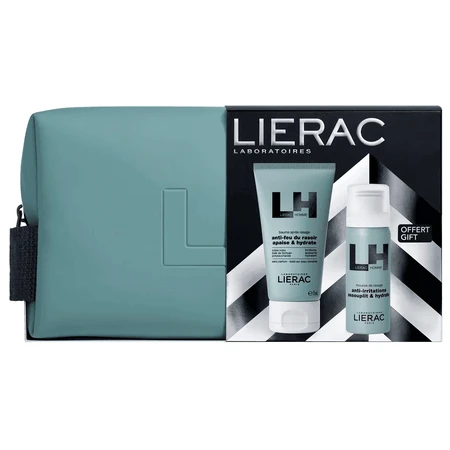 Набор Lierac Homme: Бальзам после бритья, 75 мл + Пена для бритья, 50 мл в косметичке: цены и характеристики
